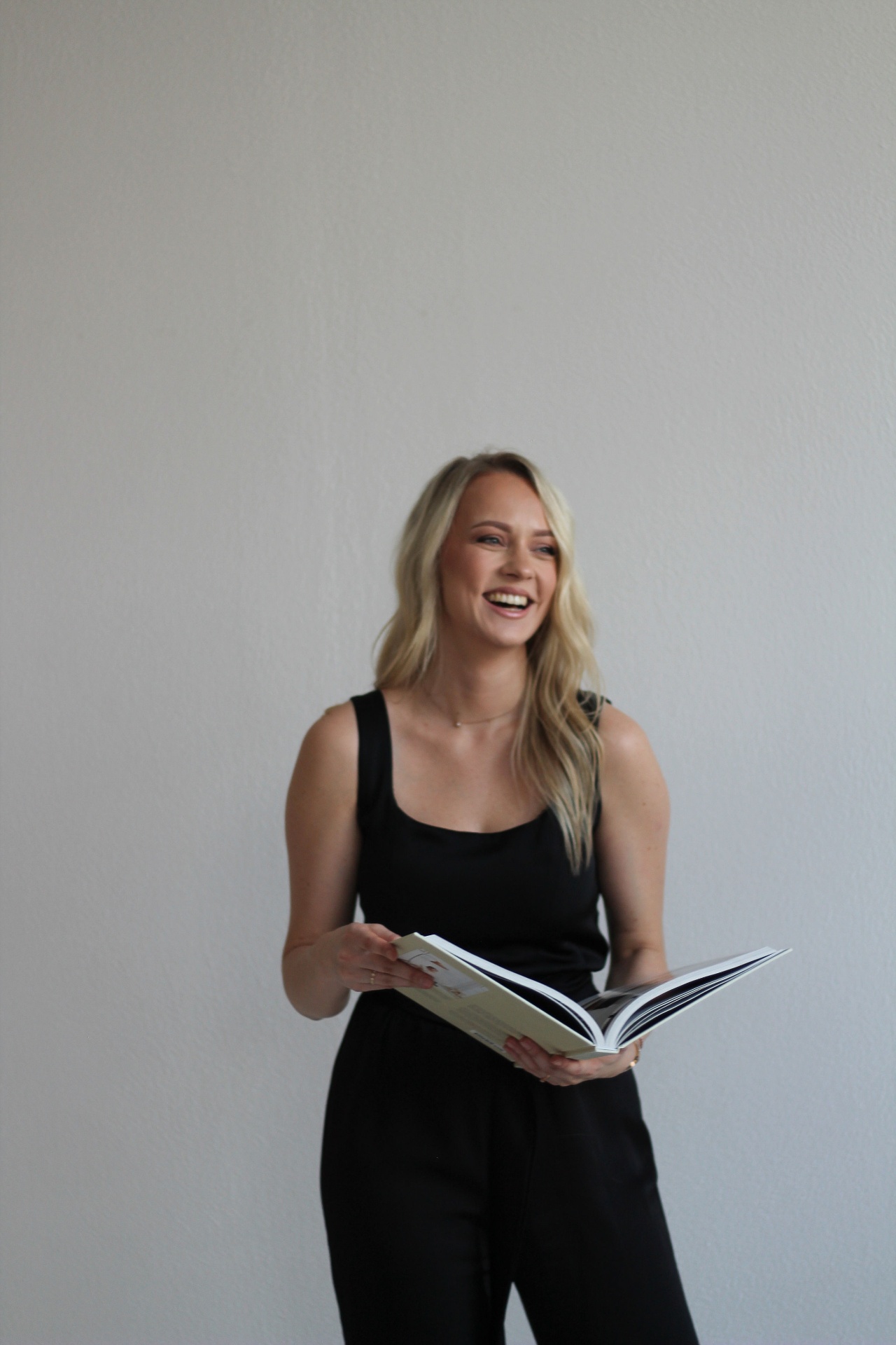 Bagua mirror, salt bowl and eucalyptus on cream linen